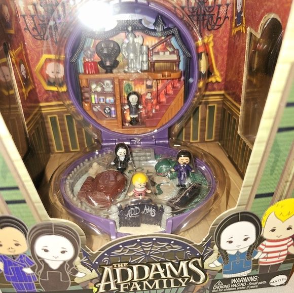 Polly Pocket The Addams Family Collectors Set Mattel Wednesday Morticia Gomez - Picture 5 of 11